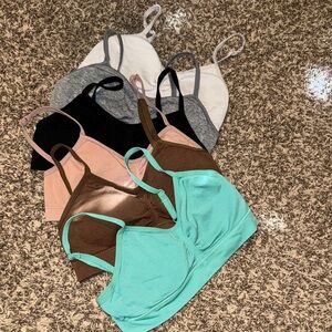 LOT OF SIX (6) WONDER NATION GIRLS SIZE M BRALETTES